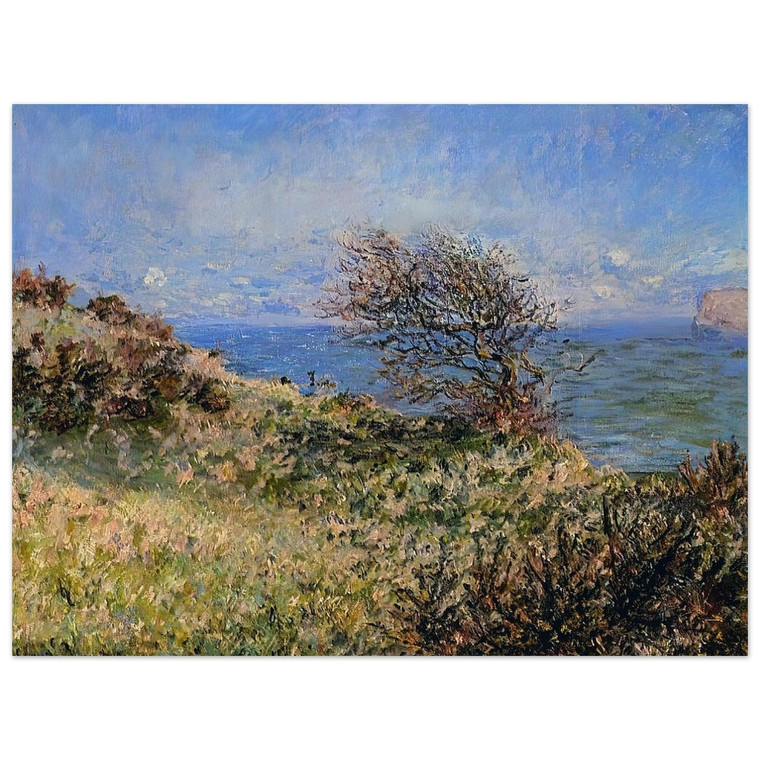claude monet  On the Cliff at Fecamp Aluminum Print