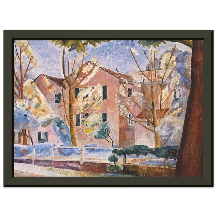 Grace Cossington Smith House with trees 1935 Art Print
