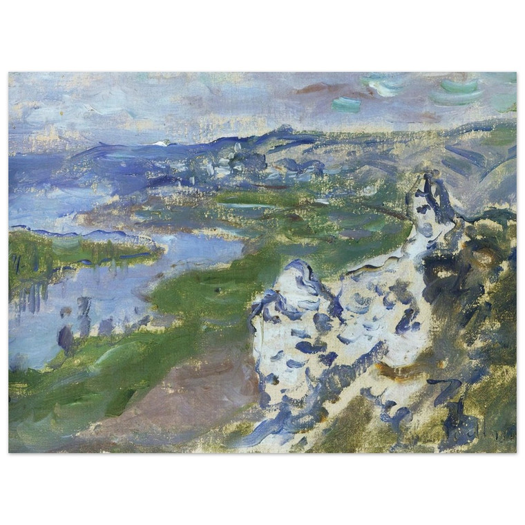 claude monet  The Seine seen from the heights Chantemesle Aluminum Print