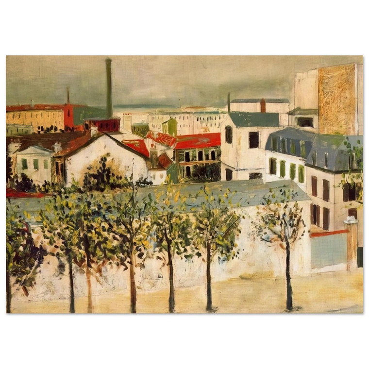 Maurice Utrillo  PARIS SUBURBS Fine Art Poster / Art Print