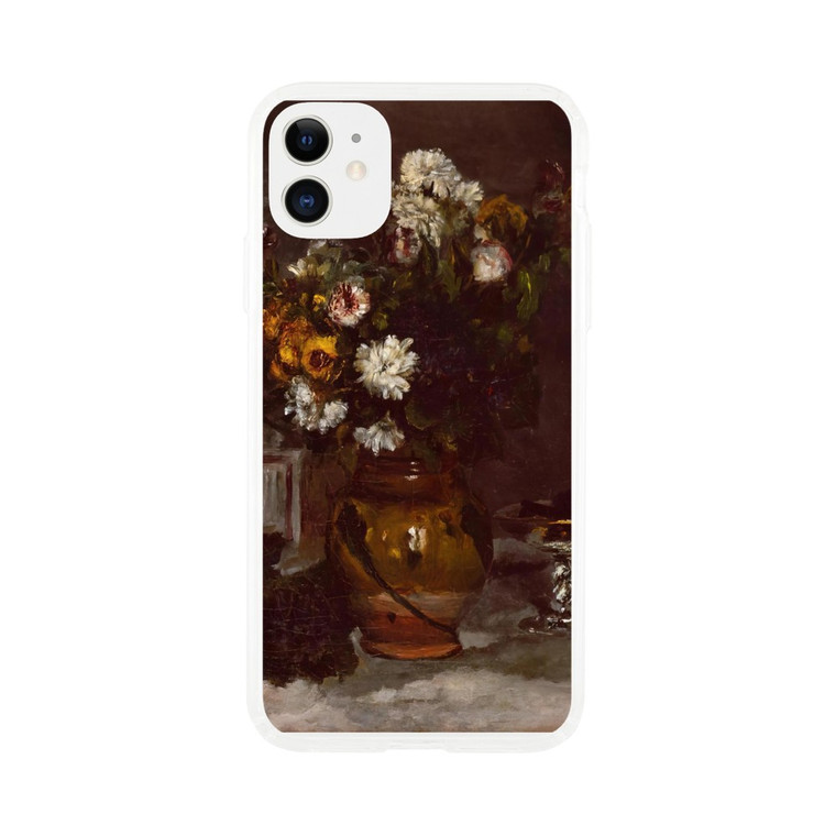 Pierre-Auguste Renoir - Flowers in a Vase and a Glass of Champagne Clear case