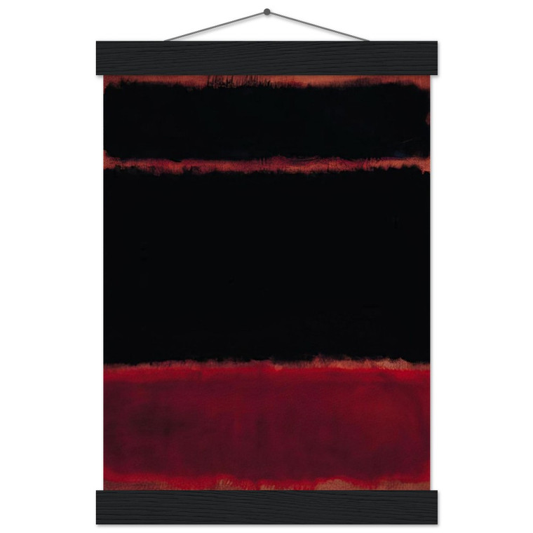 Mark Rothko Black in Deep Red 1957 Museum-Quality Matte Paper Poster with Hanger