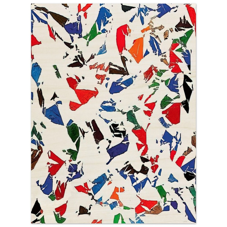 Simon Hantai  Blancs  1973 Wood Print