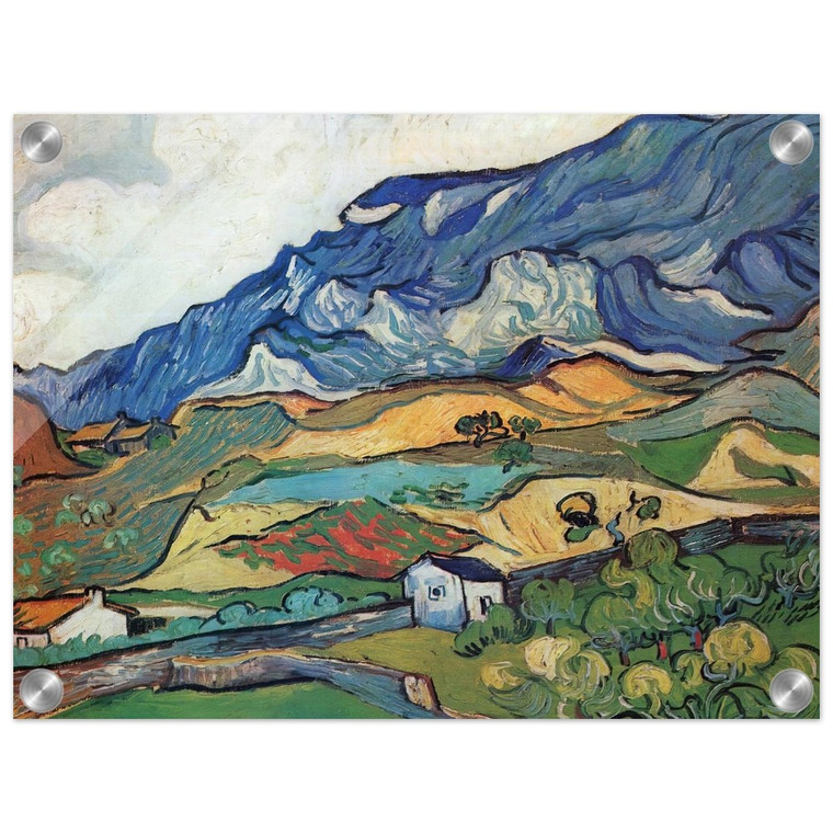 Vincent van Gogh  Les Alpilles Mountain Landscape near SouthReme Acrylic Print