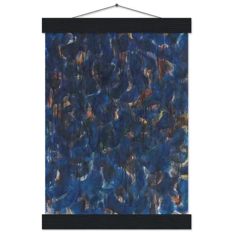 Sam Francis  Blue and Red Museum-Quality Matte Paper Poster with Hanger