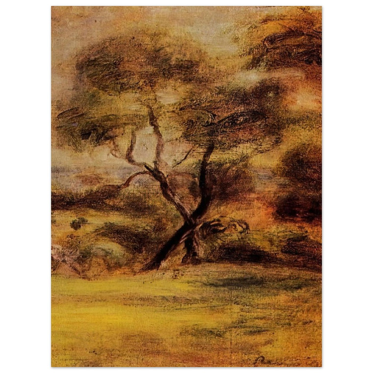 PierreAuguste Renoir  A Walk by the Sea Aluminum Print