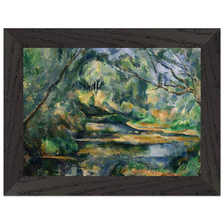 Paul Cezanne  The Brook Premium Wooden Framed Art Print / Poster