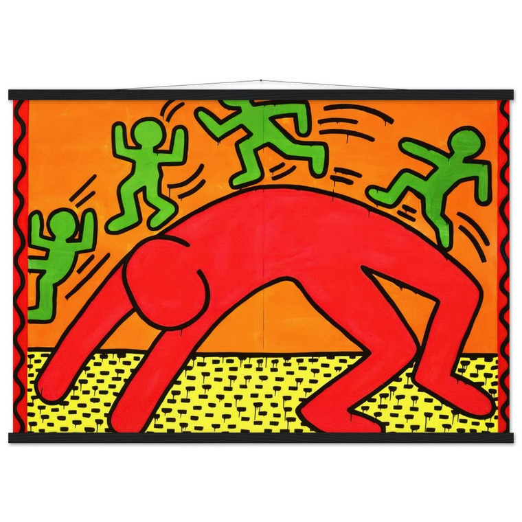 Keith Haring  UNTITLED 1982 2 N2 Museum-Quality Matte Paper Poster with Hanger