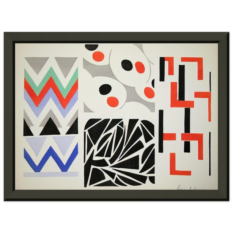 Sonia Delaunay Paintings Objects Premium Metal Framed Art Print / Poster