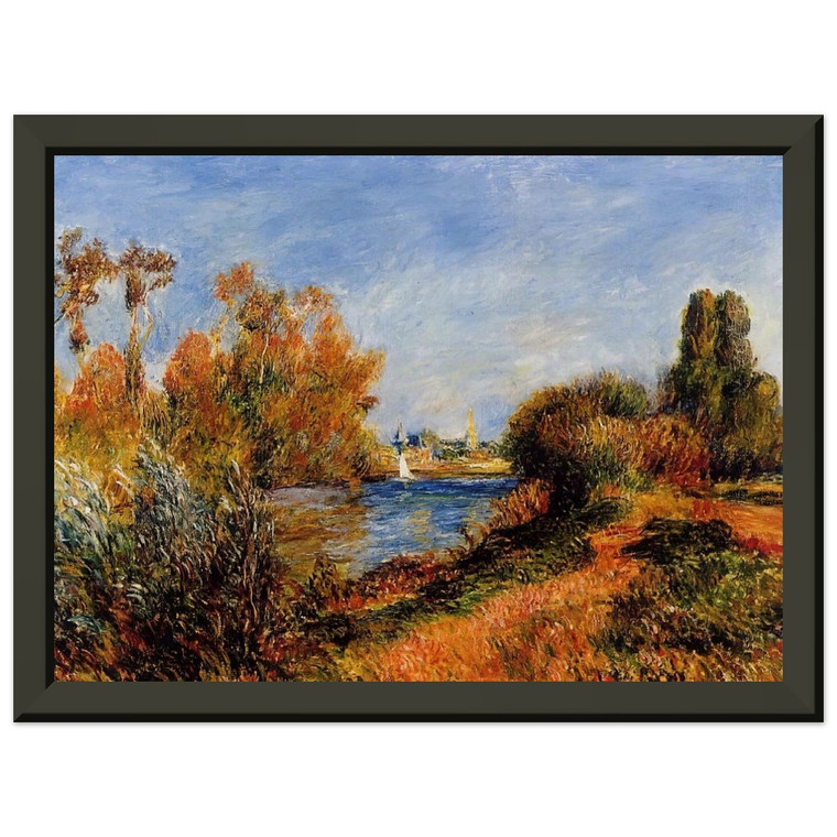 Renoir The Seine at Argenteuil Premium Metal Framed Art Print Poster