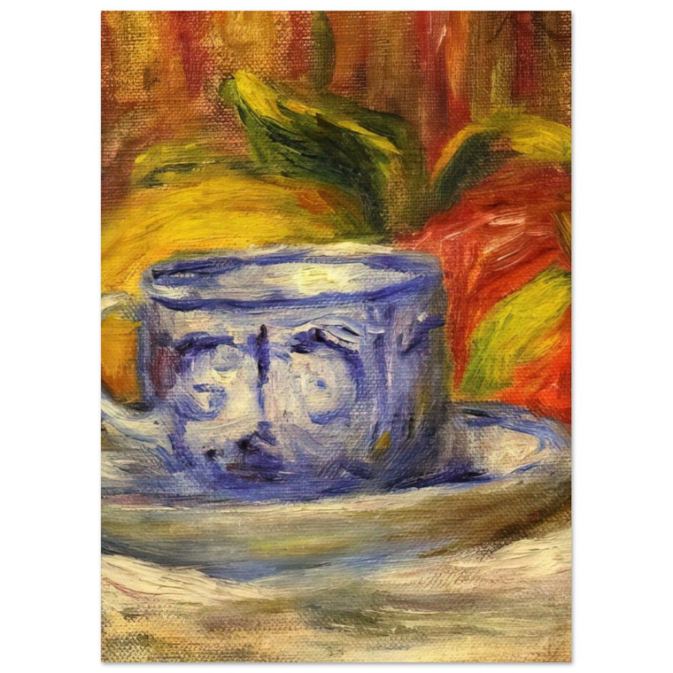 PierreAuguste Renoir  Cup and Fruit Fine Art Poster / Art Print