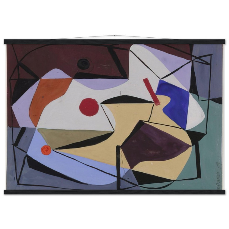 Ad Reinhardt Study for a Painting 1939 Matte Paper Poster with Hanger