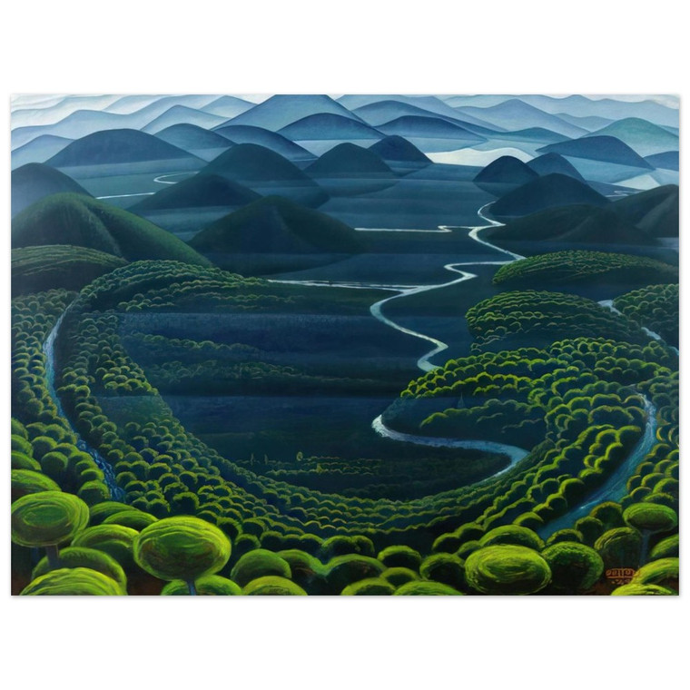 Gerardo Dottori  Umbria vergine  1949 Aluminum Print