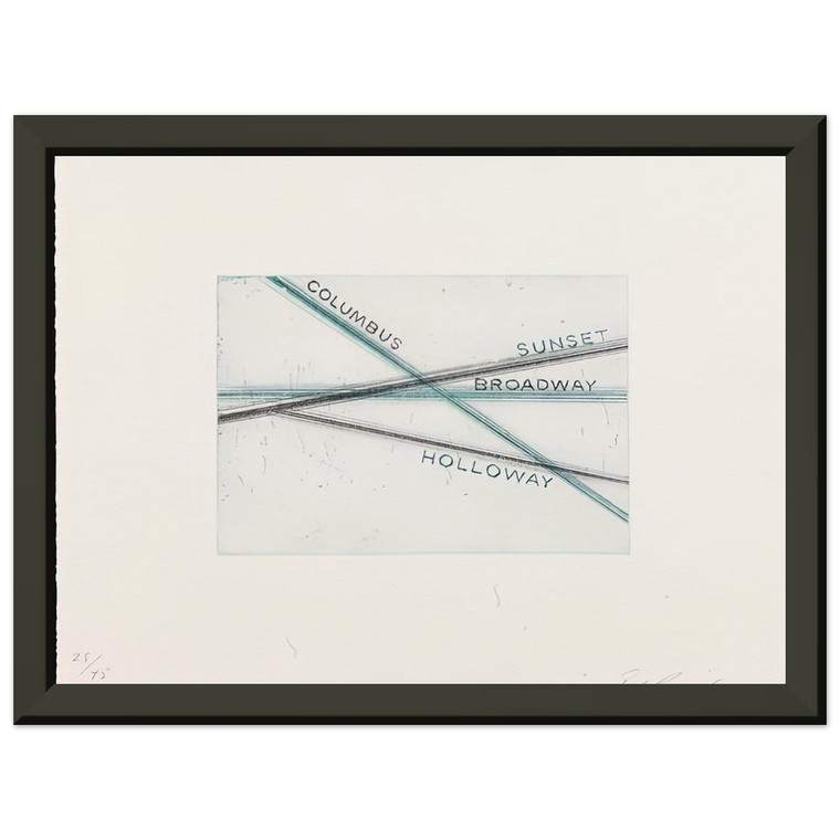 Edward Ruscha SUNSET FROM LOS FRANCISCO SAN ANGELES PORTFOLIO