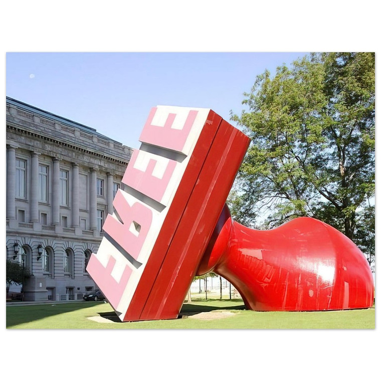 Claes Oldenburg FREE STAMP Cleveland City Hall Van Bruggen Aluminum Print