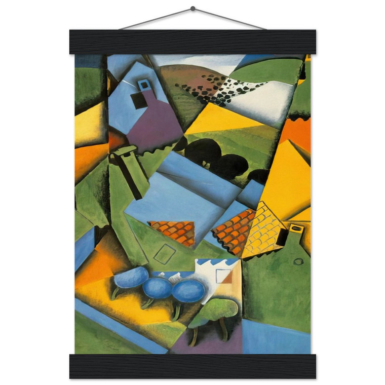 Juan Gris LANDSCAPE WITH HOUSE AT CERET 1913 Matte Poster w/ Hanger