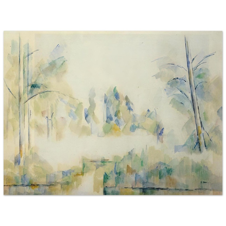 Paul Cezanne  Trees by the Water N1 Aluminum Print