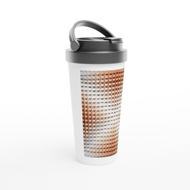 Dadamaino - Rilievo cromodinamico - Op Art Travel Mug