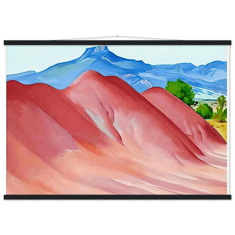 Georgia OKeeffe Red Hills and Pedernal Museum-Quality Matte Poster with Hanger