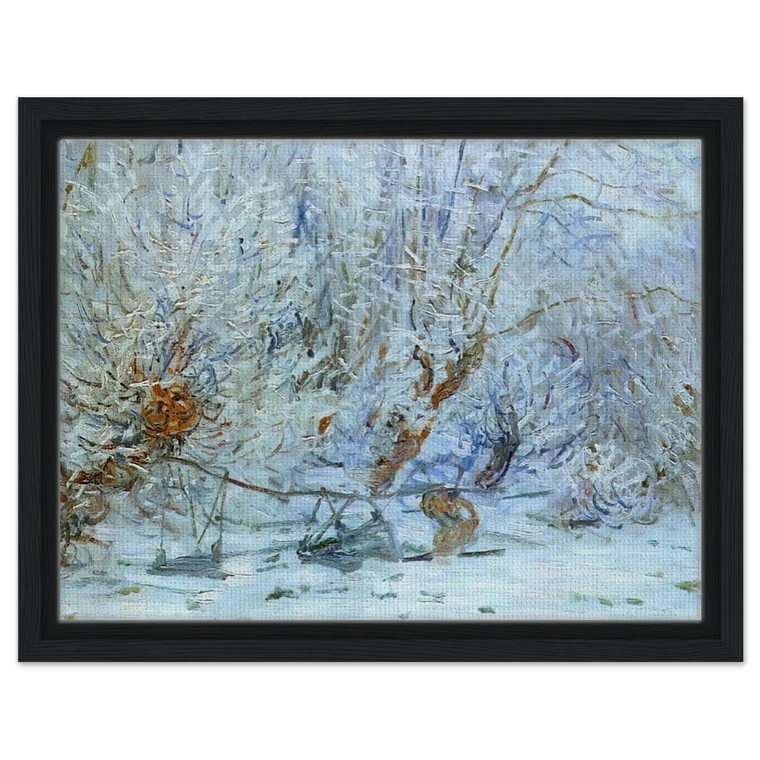 claude monet  The Frost Framed Canvas