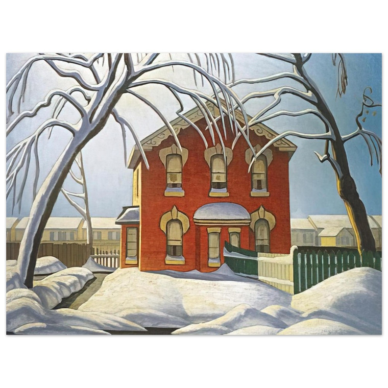 Lawren Harris  Red House  1925 Aluminum Print