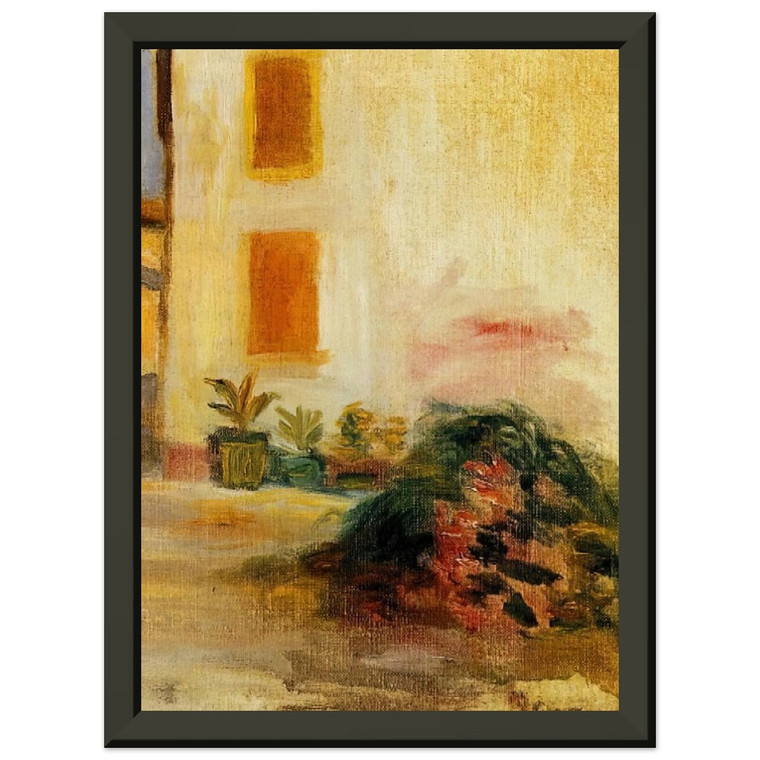 PierreAuguste Renoir  Farm Courtyard Premium Metal Framed Art Print / Poster