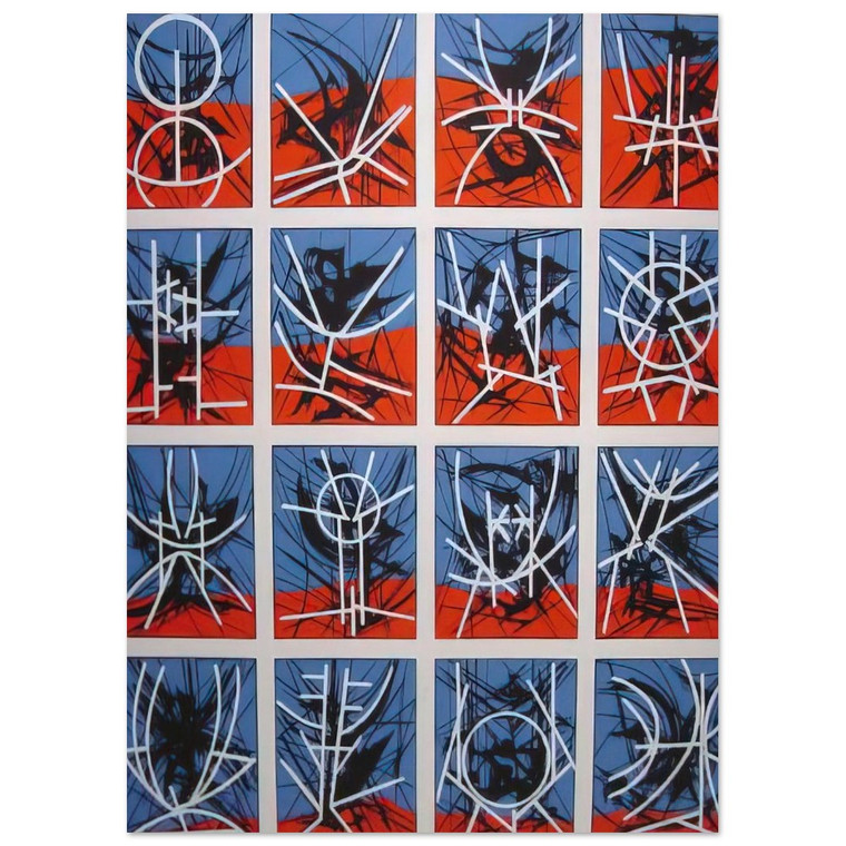 Jimmy Ernst  Hieroglyphics  1969 Fine Art Poster / Art Print