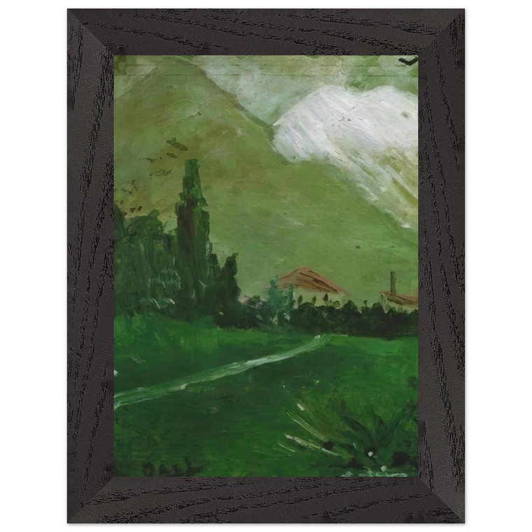 Salvador Dali  LANDSCAPE NEAR FIGUERAS Premium Wooden Framed Art Print / Poster