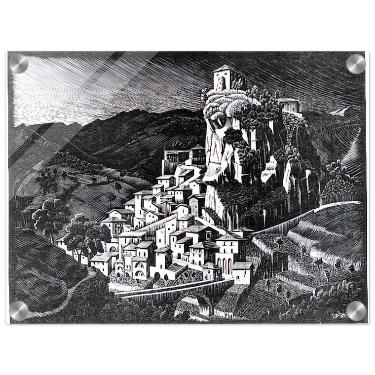 MC Escher  PALIZZI CALABRIA OCTOBER 1930 1930 Acrylic Print
