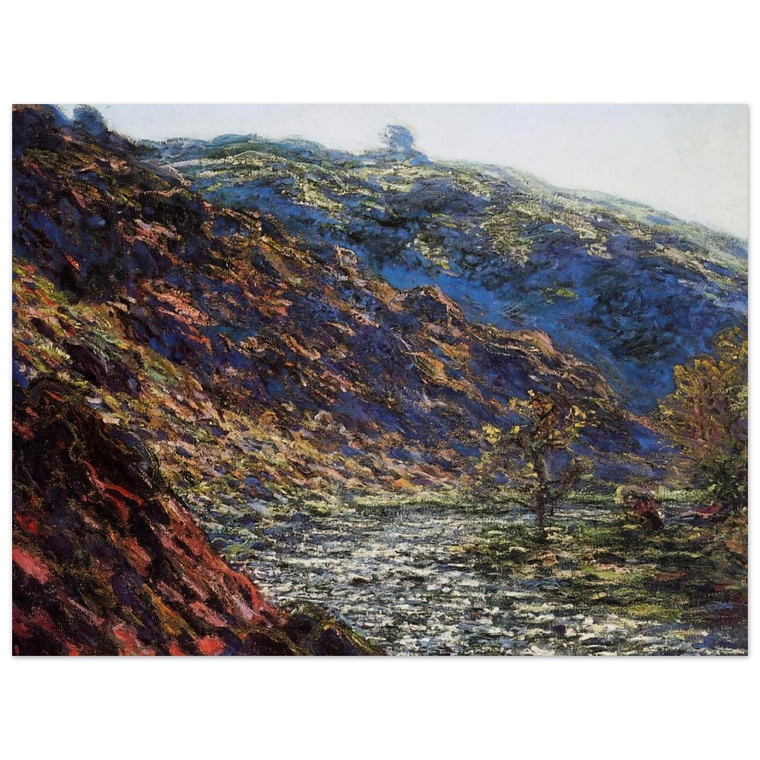claude monet  The Old Tree Gorge of the Petite Creuse Aluminum Print
