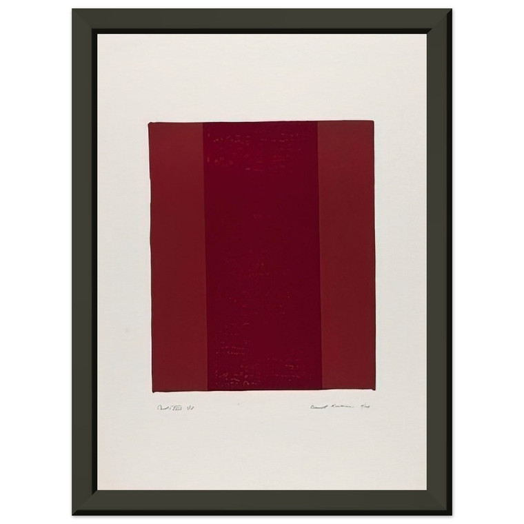 Barnett Newman  Canto XVIII Premium Metal Framed Art Print / Poster