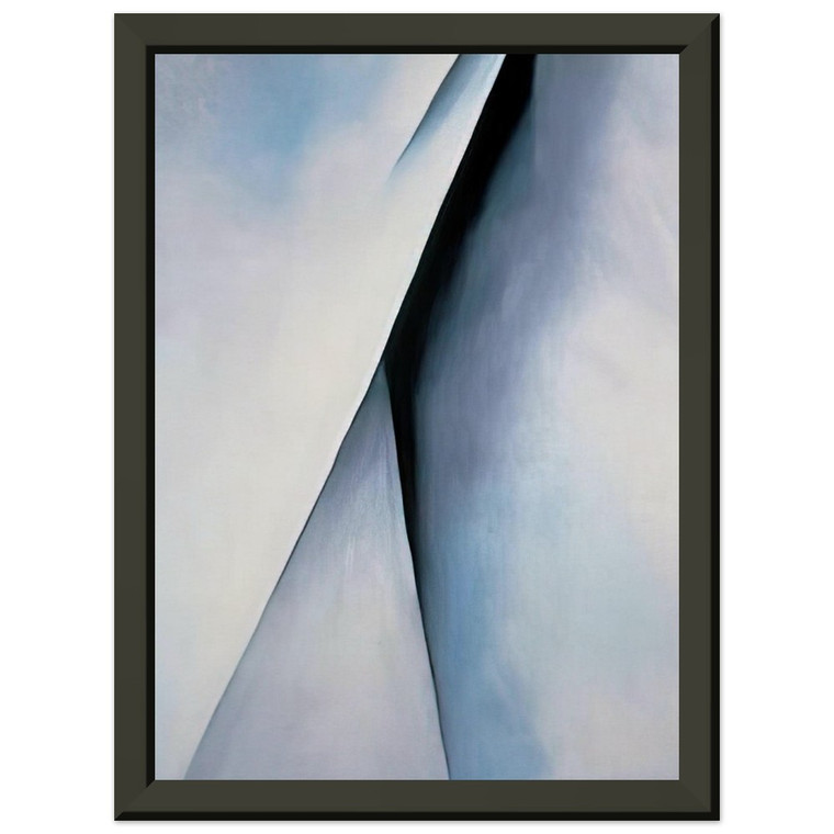 Georgia OKeeffe  Abstraction White Premium Metal Framed Art Print / Poster