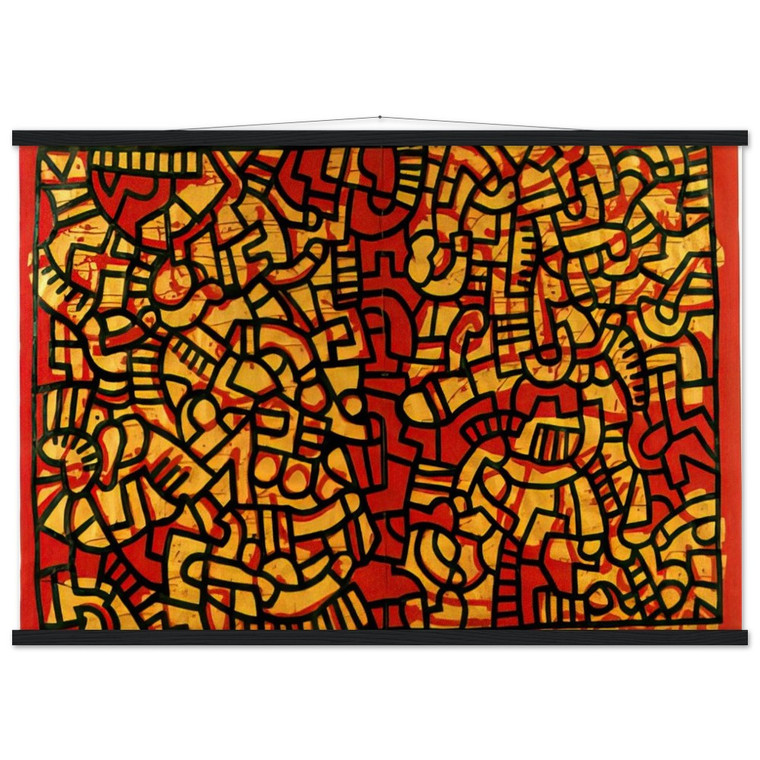 Keith Haring  UNTITLED 1979 N2 Museum-Quality Matte Paper Poster with Hanger
