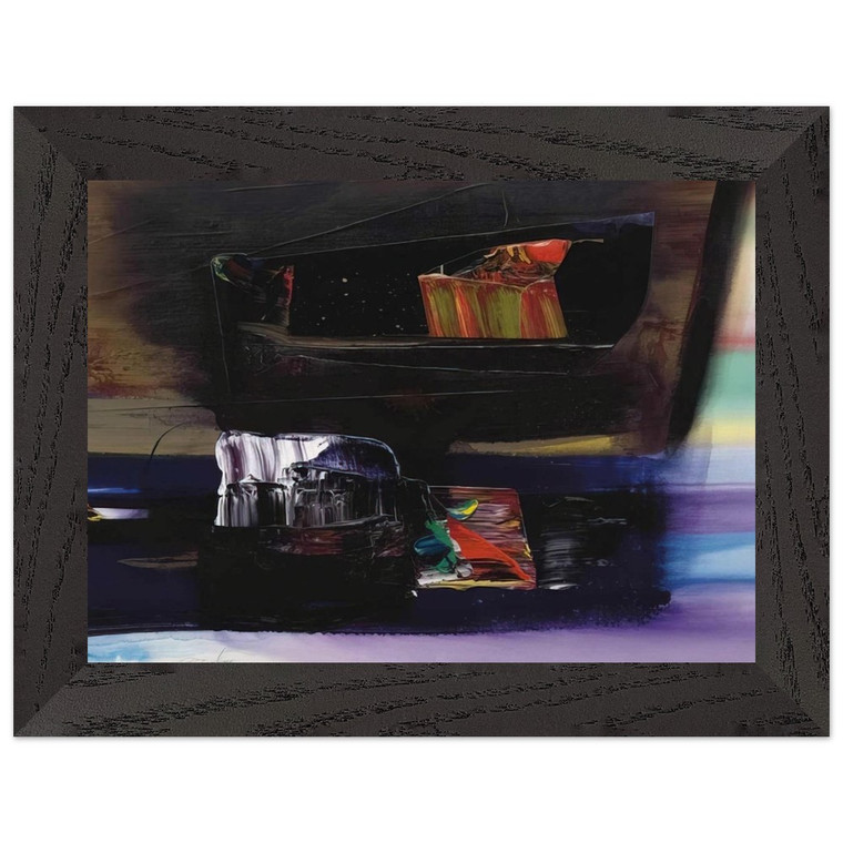 Paul Jenkins Phenomena Tibetan Clay Offering 1990 Wood Framed Print