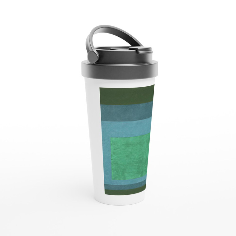 Josef Albers - STUDY FOR HOMAGE TO THE SQUARE TERRASSED FOLIAGE 1960 Travel Mug