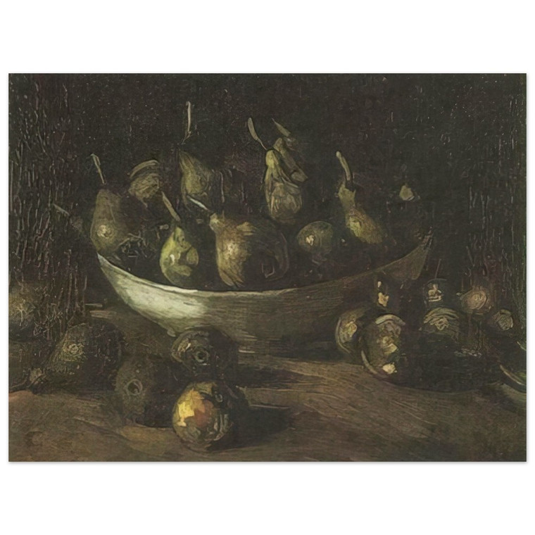 Vincent van Gogh  Still life with an Earthern bowl and pears Wood Print