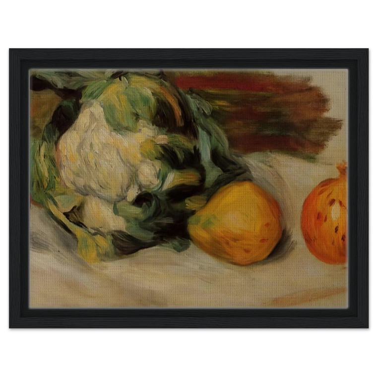 PierreAuguste Renoir  Cauliflower and Pomegranates Framed Canvas