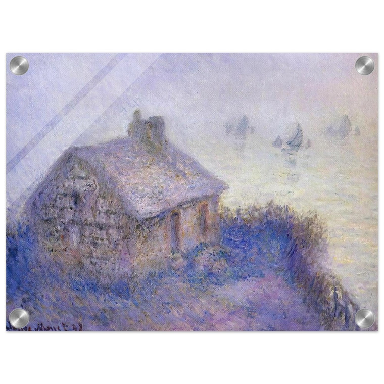 claude monet  Customs House at Varengeville in the Fog Acrylic Print