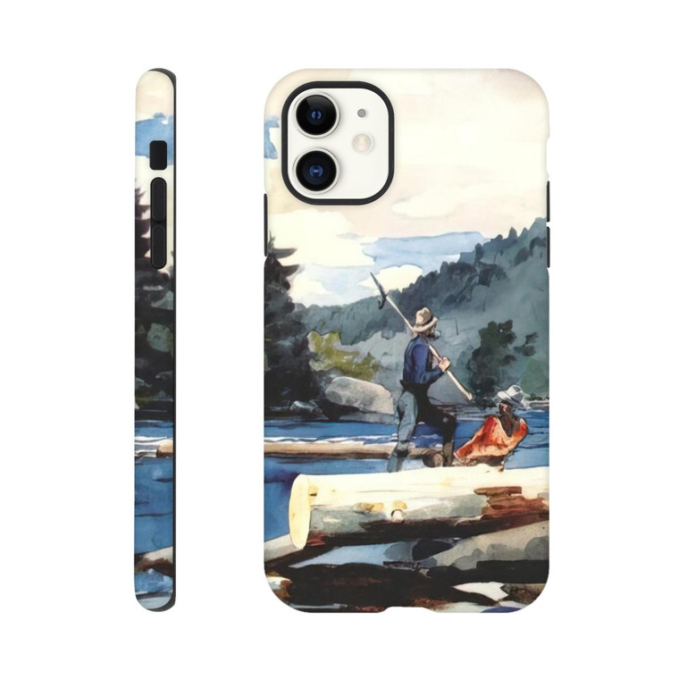Winslow Homer - HUDSON RIVER LOGGING Tough case