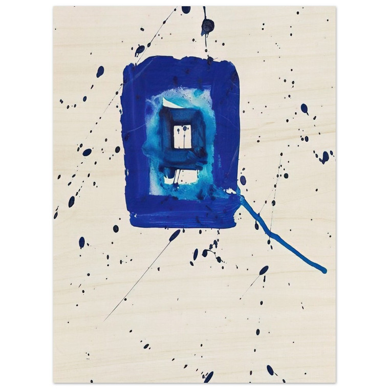 Sam Francis  Blue Frame Wood Print