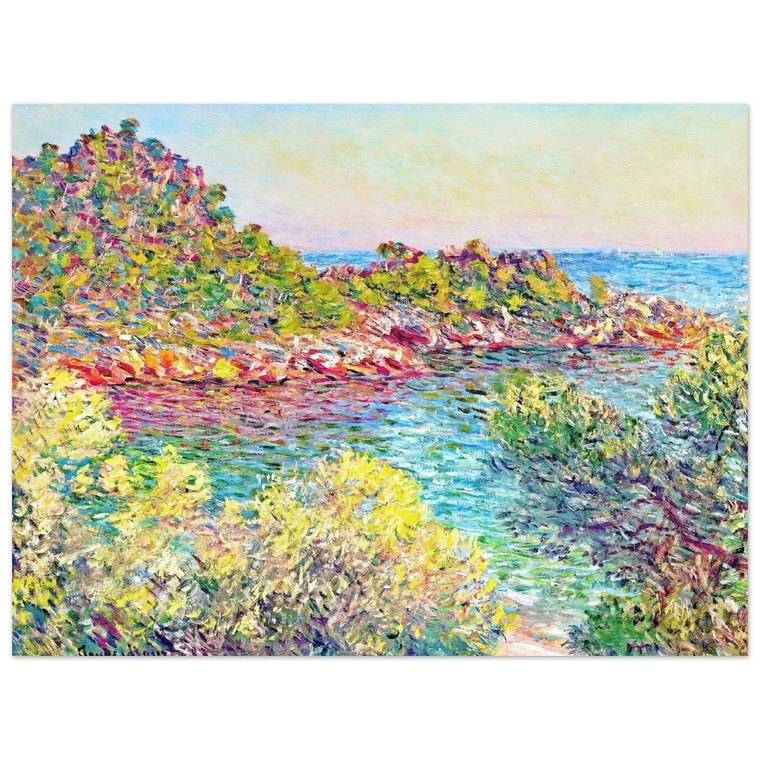 claude monet  Landscape near Montecarlo Aluminum Print