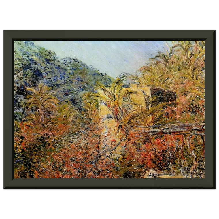 Monet Valley of Sasso Sunshine Premium Metal Framed Art Print / Poster