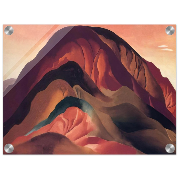 Georgia OKeeffe  Rust Red Hills Acrylic Print