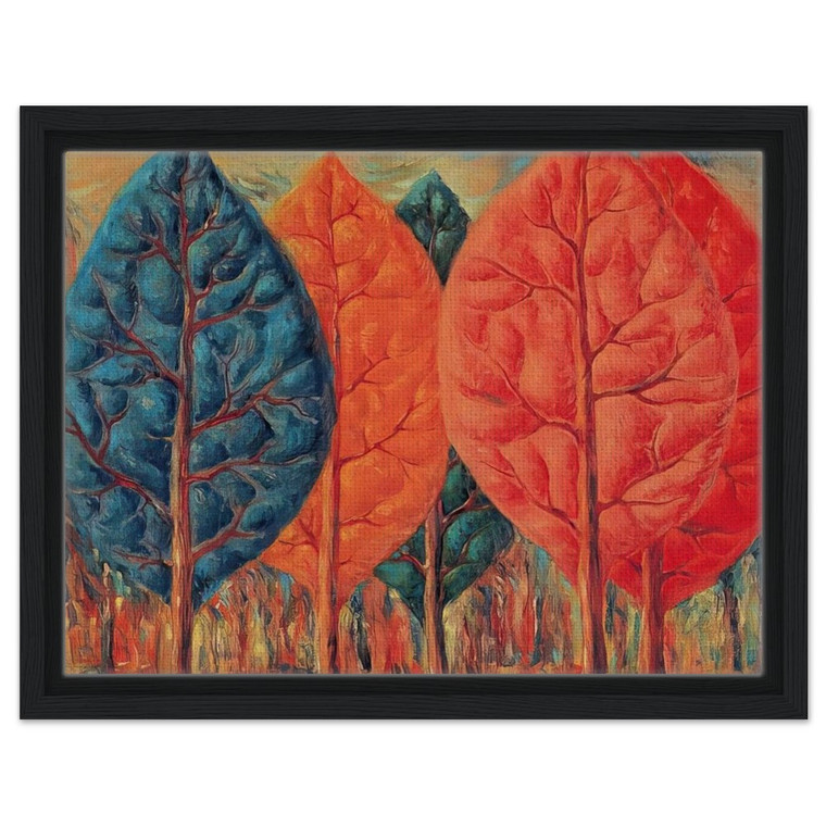 Rene Magritte  THE FIRE 1943 Framed Canvas