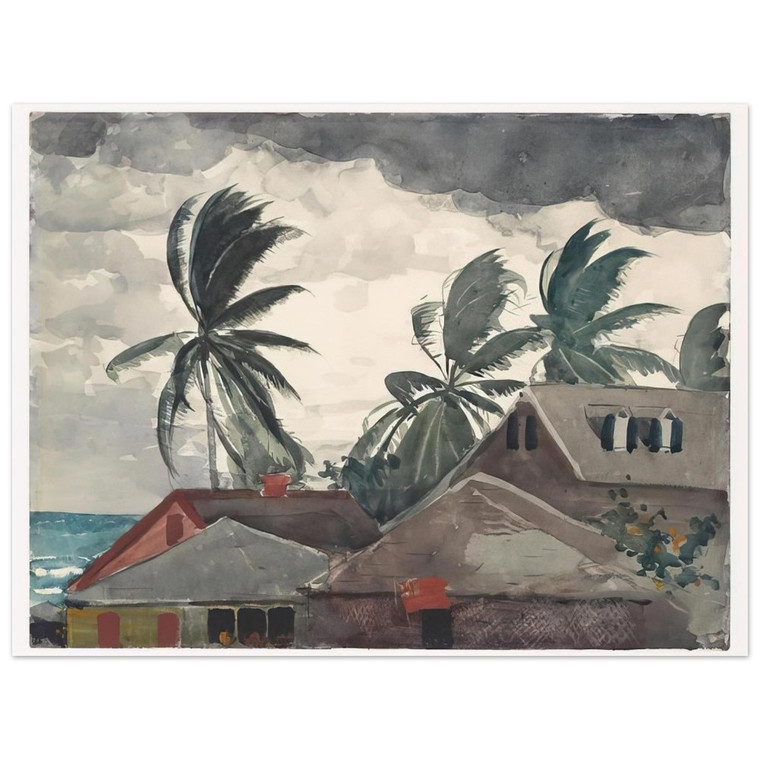 Winslow Homer  HURRICANE BAHAMAS 1898 Aluminum Print