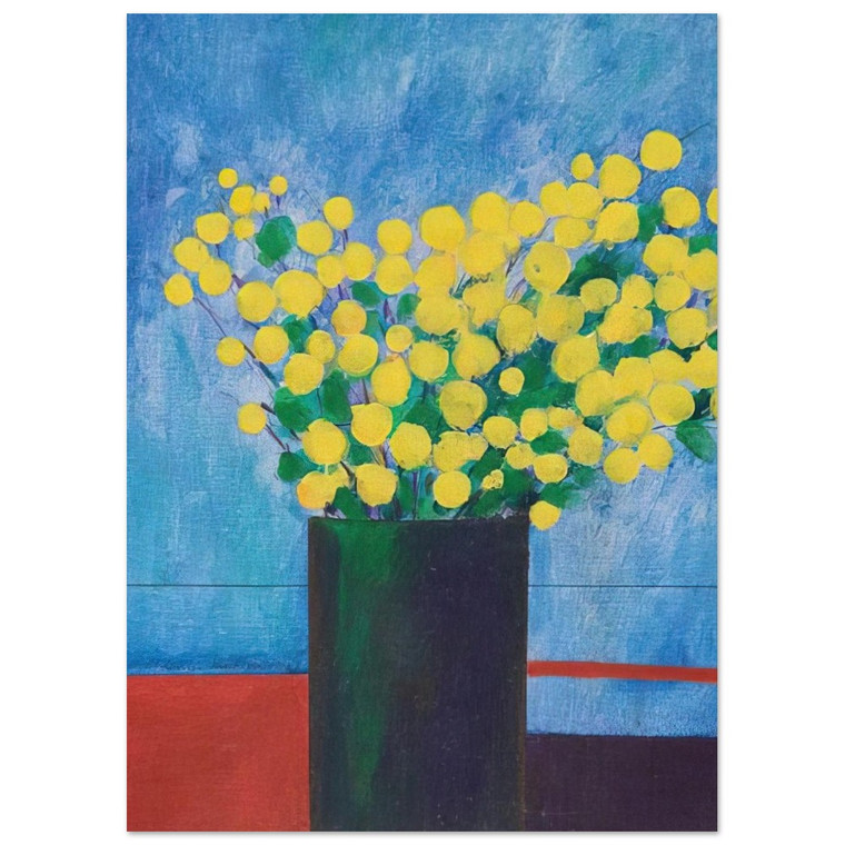 Aldemir Martins  Vase With Flowers  1968 Fine Art Poster / Art Print