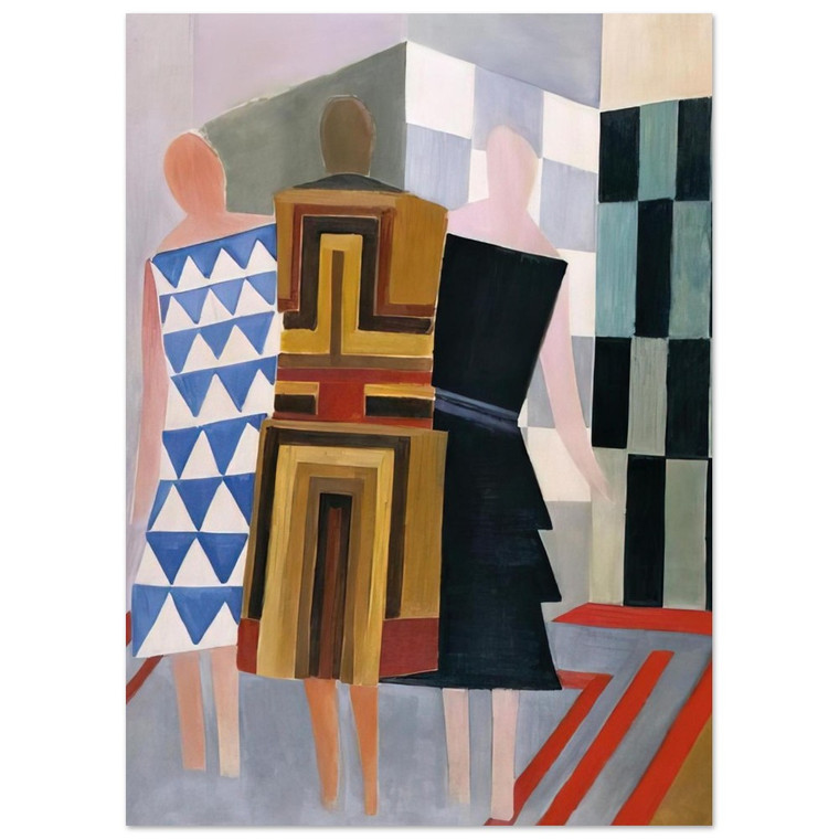 Sonia Delaunay Simultaneous Dresses 3 Women Forms Colors 1925 Poster Art Print