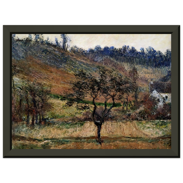 claude monet  The Valley Of Falaise Premium Metal Framed Art Print / Poster
