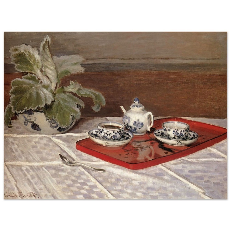 claude monet  The Tea Set Wood Print