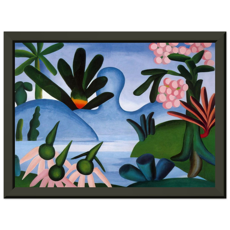 Tarsila do Amaral  The Lake Premium Metal Framed Art Print / Poster